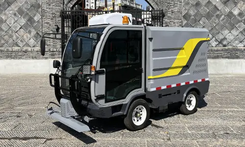 城市窗口輔道、人行道、墻體廣告清潔總是不徹底？可以了解一下小型純電動(dòng)高壓清洗車！