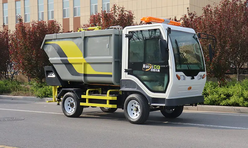 電動(dòng)后裝式垃圾車(chē)：環(huán)保革命的嶄新明星，物業(yè)景區(qū)園林垃圾轉(zhuǎn)運(yùn)好幫手