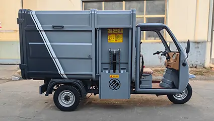 側(cè)裝式垃圾清運(yùn)車(chē)BY-L30工作模式