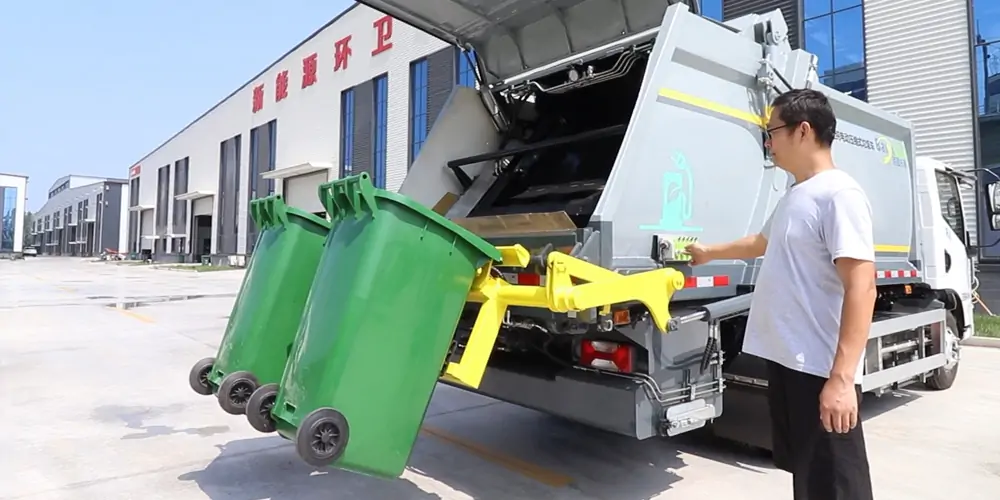 新能源垃圾壓縮車_垃圾壓縮車_純電動(dòng)垃圾車_電動(dòng)垃圾壓縮車